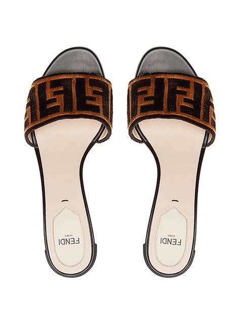 fendi sabots fabric sandals|Shoes .